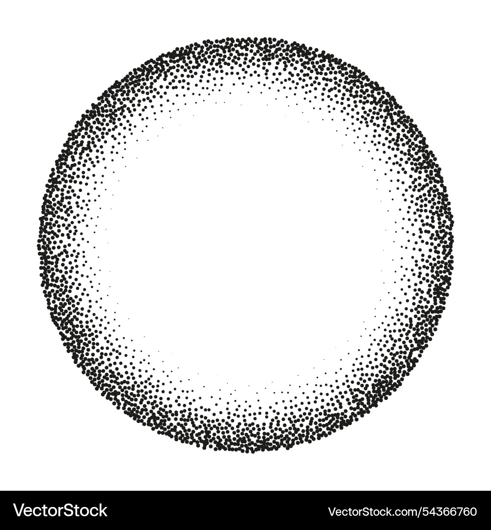 Gradient dot with grain and noise textured sphere Gradient dot with grain and noise textured sphere vector image