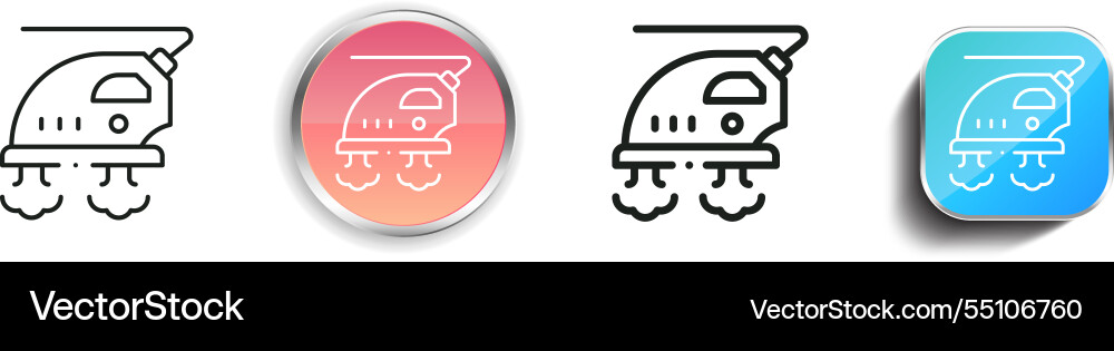 Ironing icon thin linear regular and button style vector image