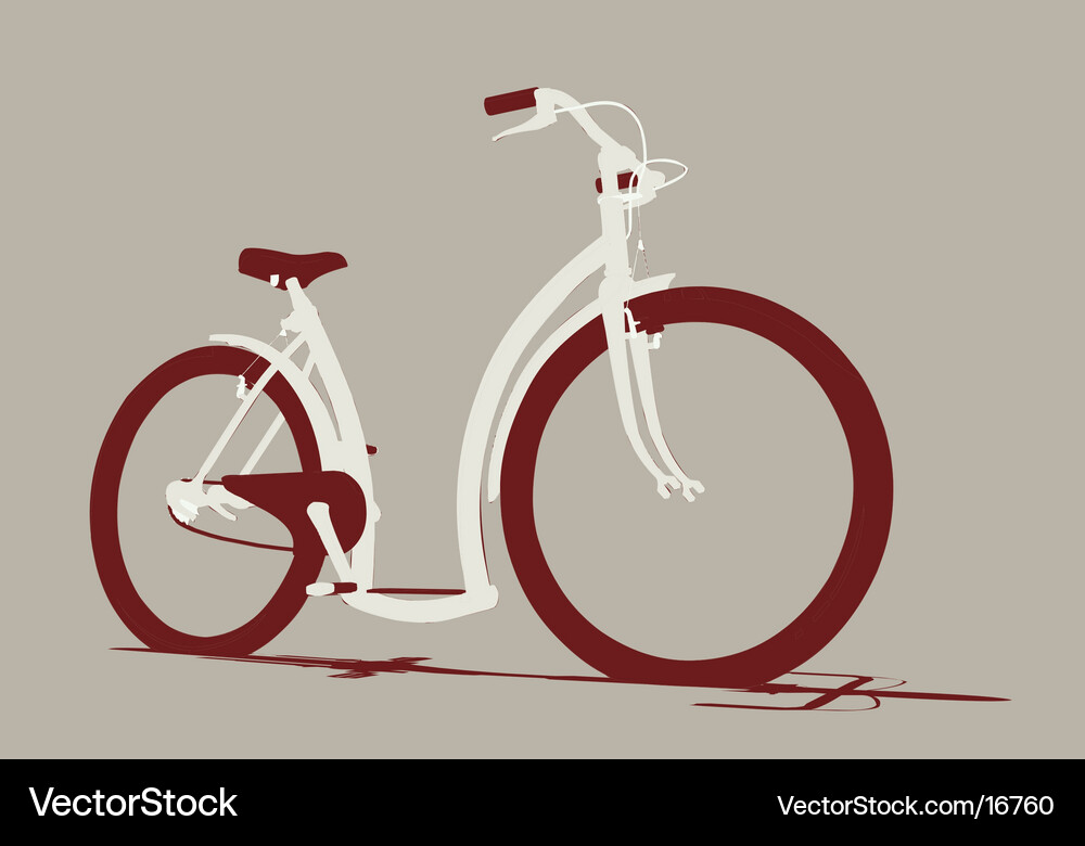 Isolated Bicycle Front View Vector Image