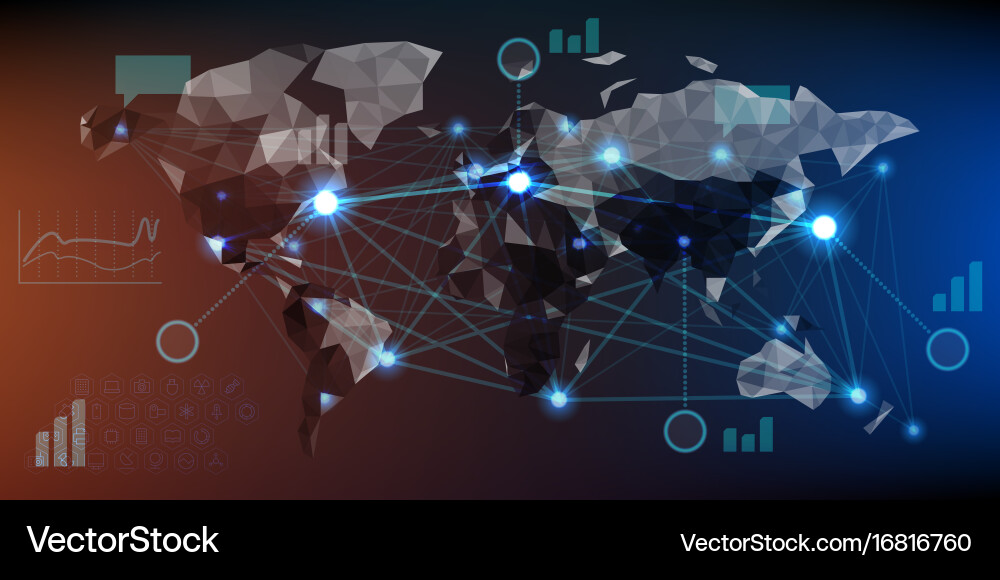 Modern Data Dashboard Vector Image