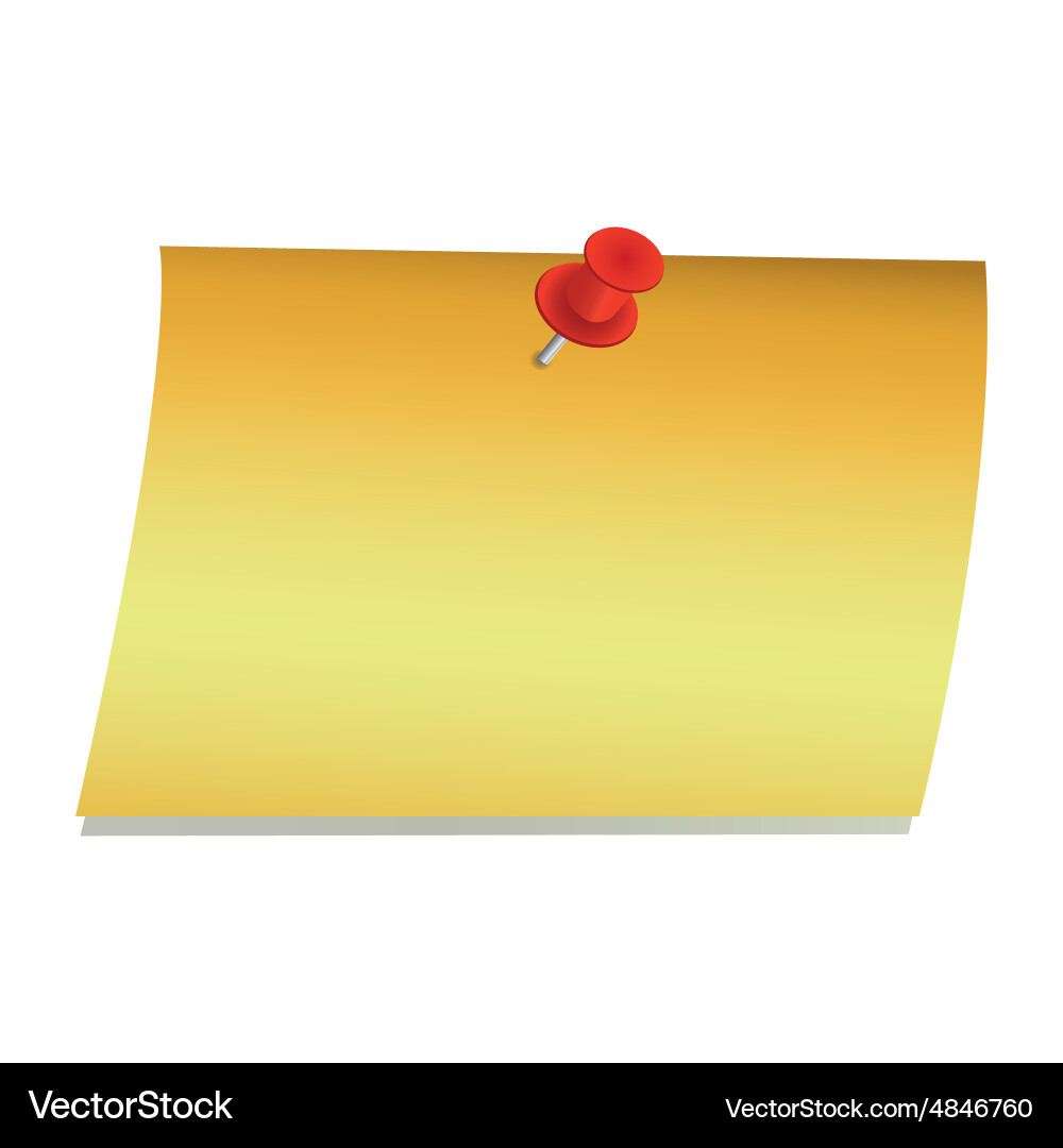 Notizpapier mit Stift Vektorbild