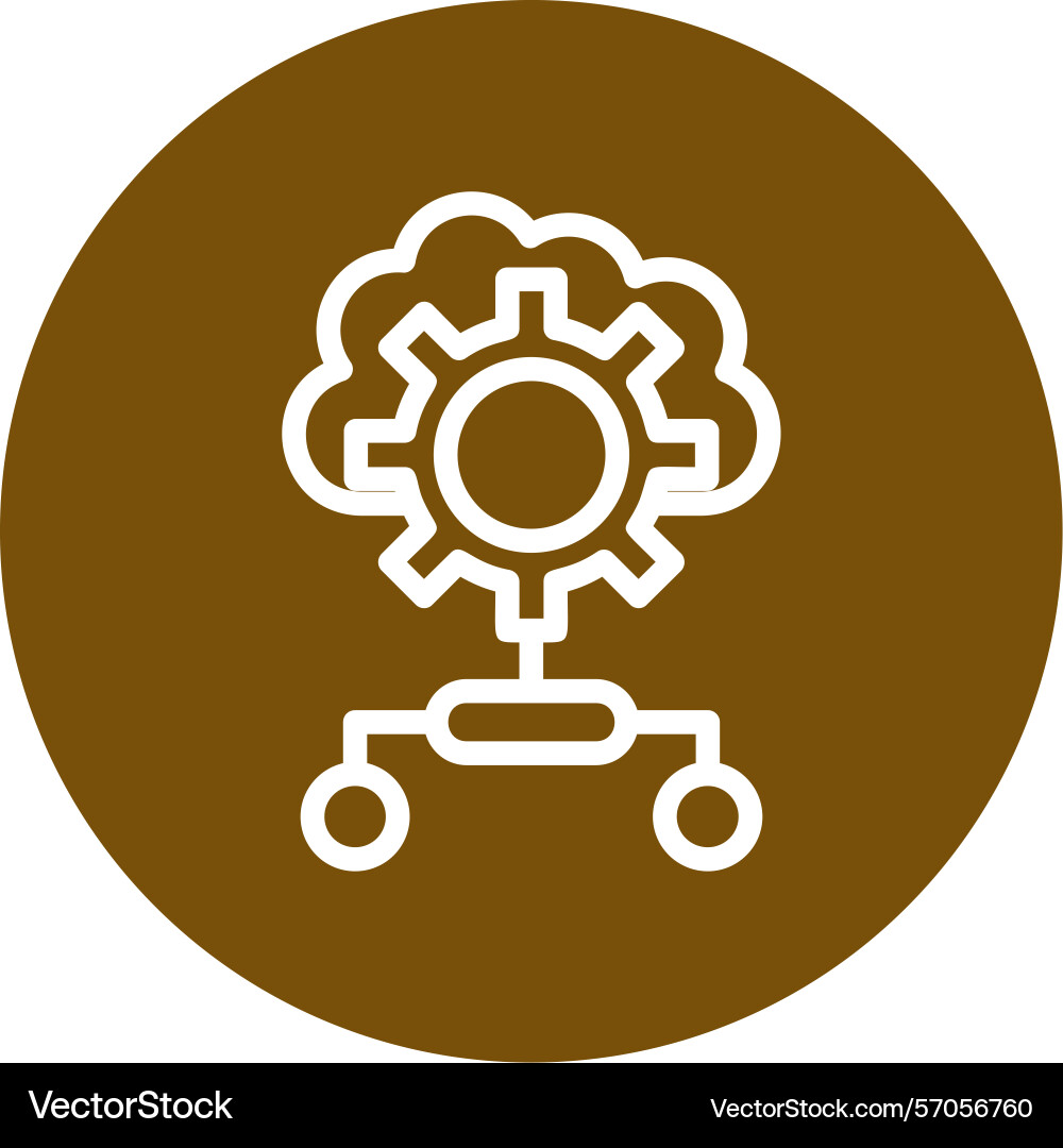 Orchestration line circle style icon design vector image