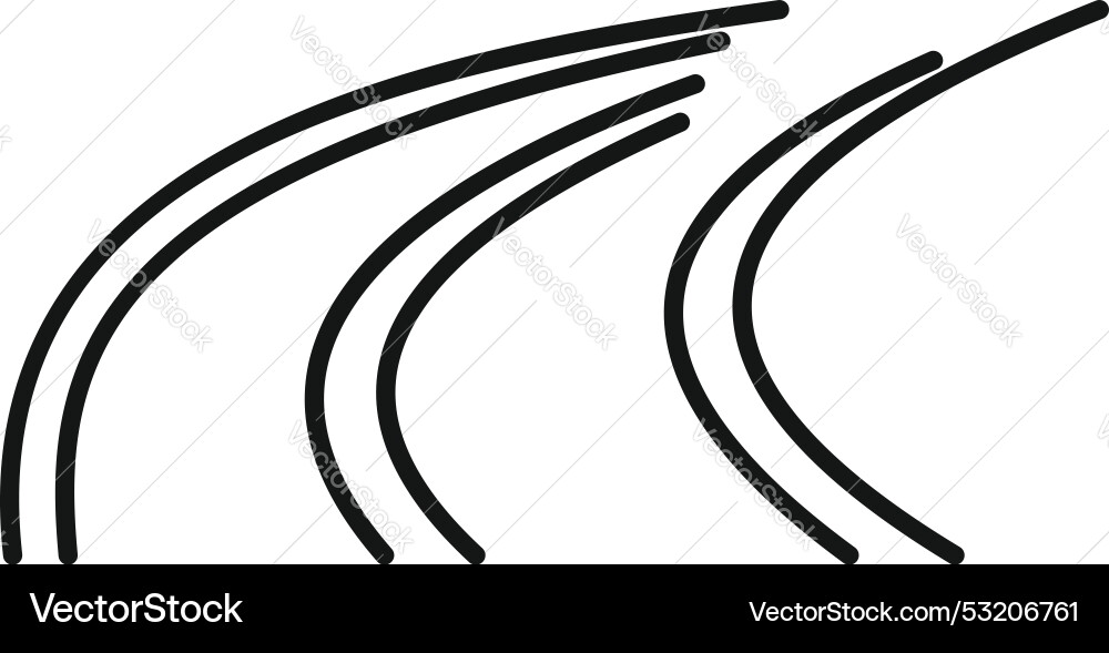 Abstract speed lines showing fast movement Vector Image