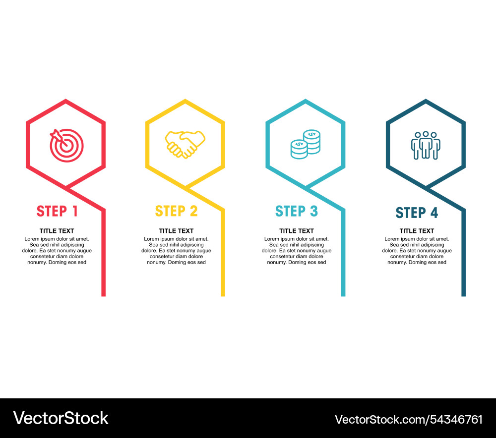 Business data visualization process chart abstract Business data visualization process chart abstract Vector Image
