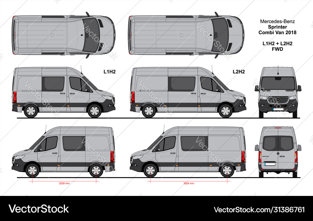 Mercedes Sprinter Van Vector Images (73)