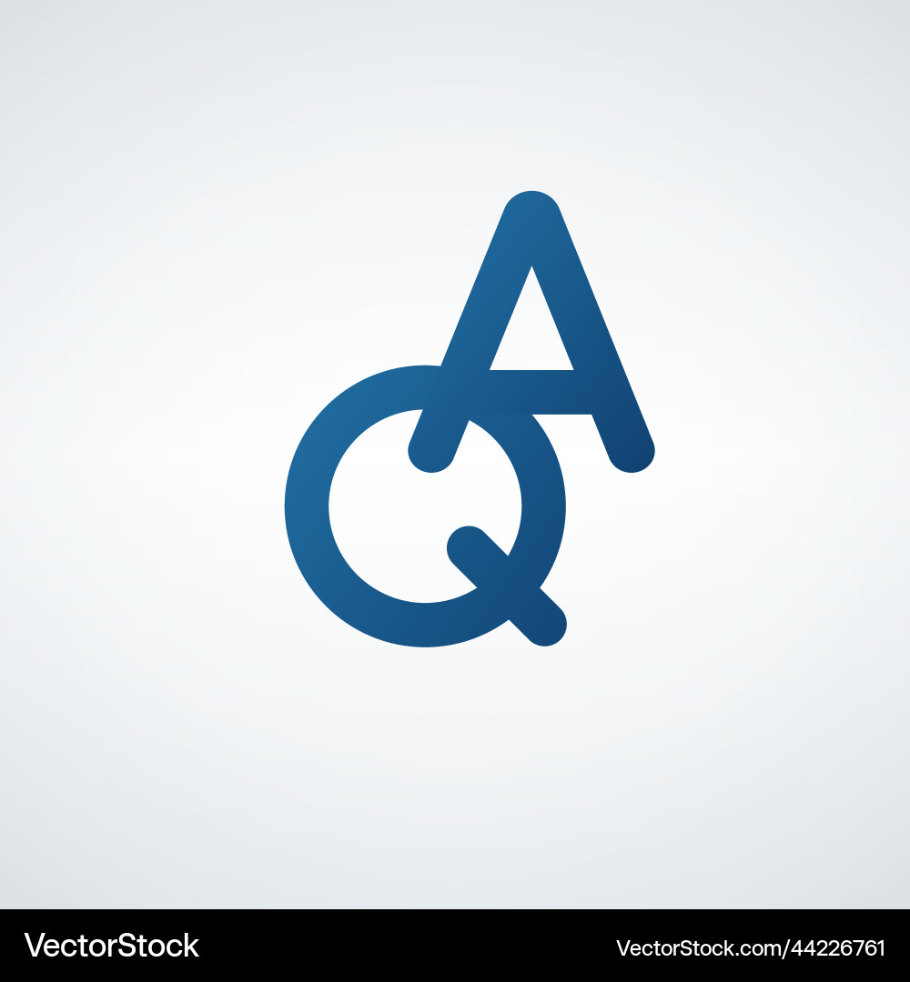 Questions and answers icon q a letters Vector Image