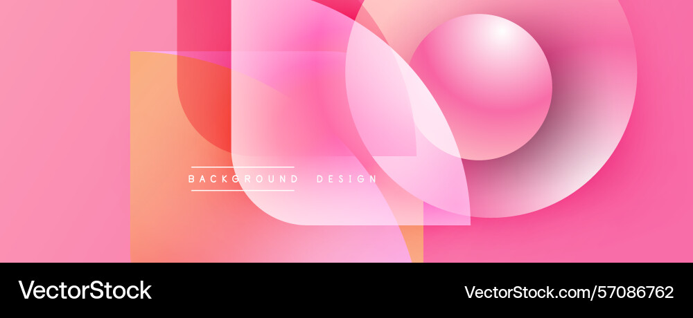 Abstract pink design features overlapping circles Abstract pink design features overlapping circles Vector Image