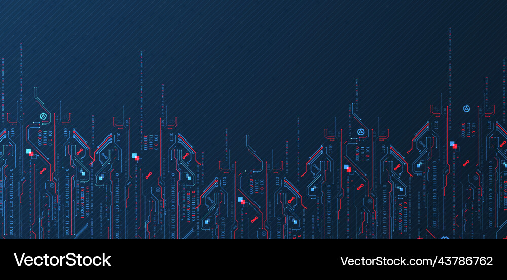 Abstract technology concept computer code Abstract technology concept computer code vector image