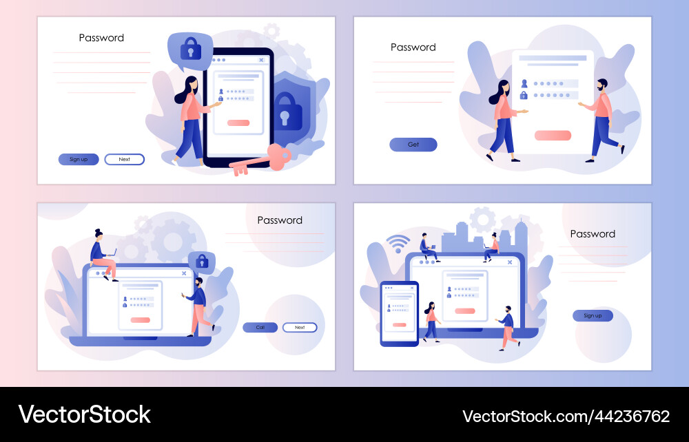 Account login and password cyber security data Account login and password cyber security data vector image
