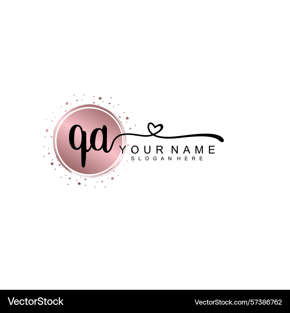 Elegant qa initial logo collection with modern Elegant qa initial logo collection with modern Vector Image