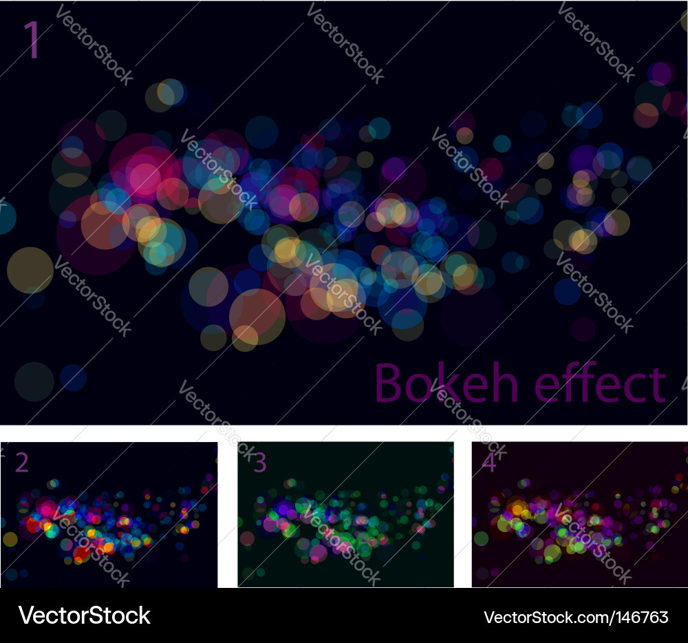 Abstract Light Bokeh Vector Image