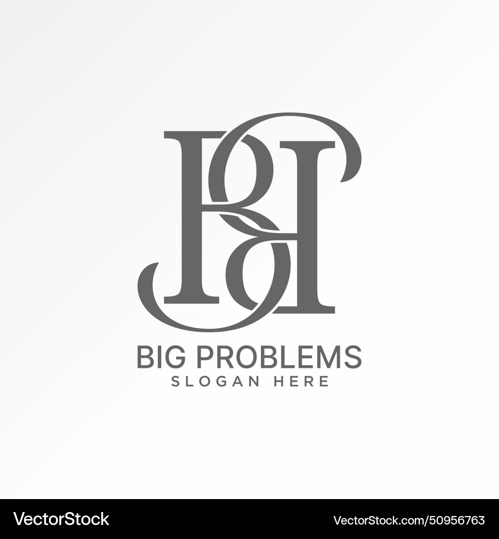 Initial b or bb font line art motif pattern flip Initial b or bb font line art motif pattern flip vector image