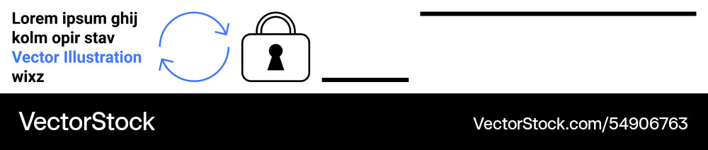 Secure data exchange with padlock icon Secure data exchange with padlock icon vector image