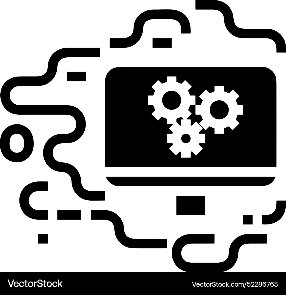 Technology and computer icon symbol image Technology and computer icon symbol image Vector Image