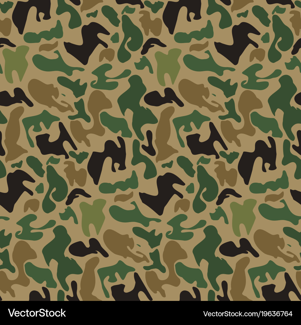 Abstract Camo Splash Pattern vector image