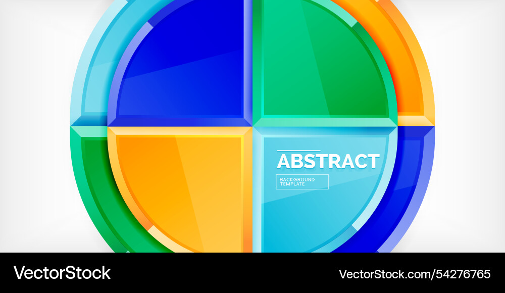 Abstract background - circles and round triangles Abstract background - circles and round triangles Vector Image
