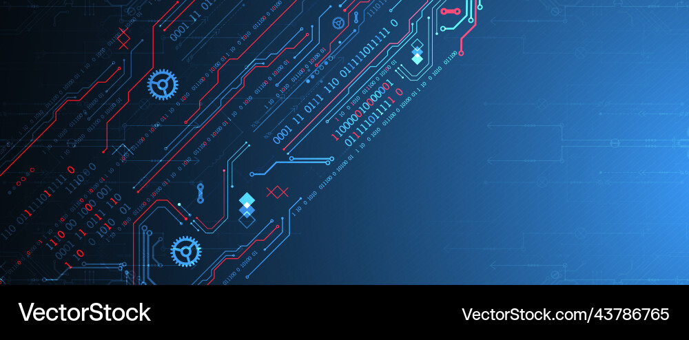 Abstract technology concept computer code Abstract technology concept computer code vector image