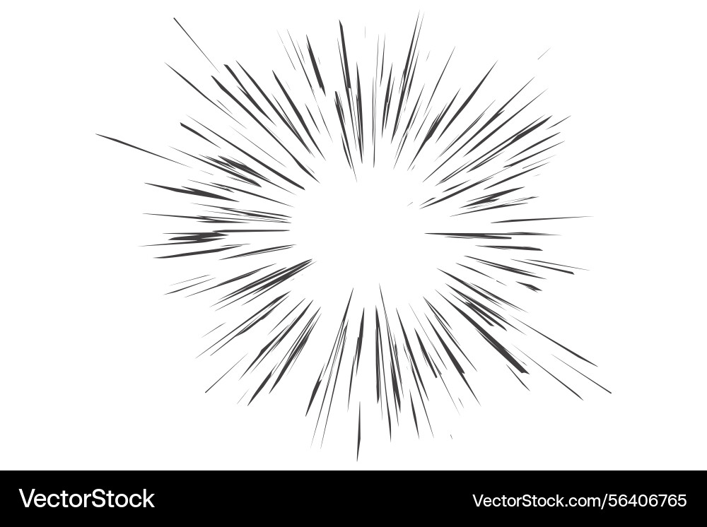 Dynamic Speed Lines Explosion vector image