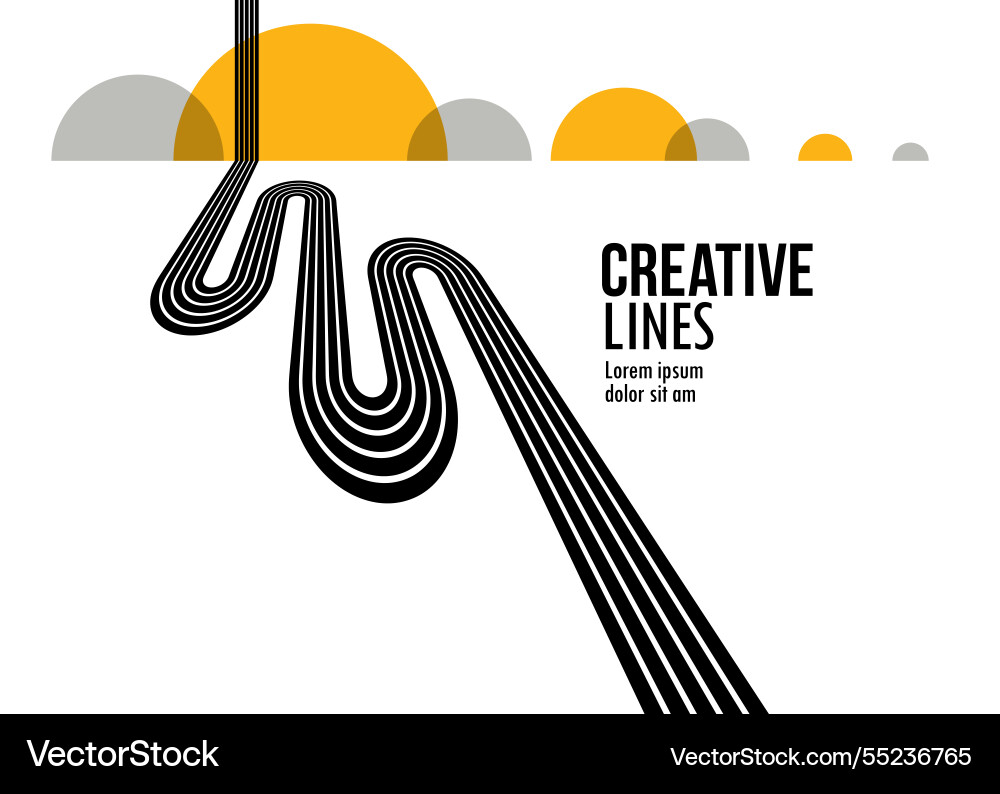 Future lines in 3d perspective abstract Future lines in 3d perspective abstract vector image
