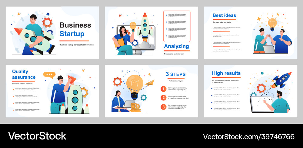 Business Launch Startup Concept Royalty Free Vector