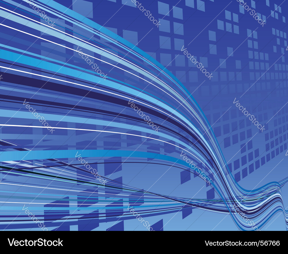 Geometric Blue Grid Background vector image