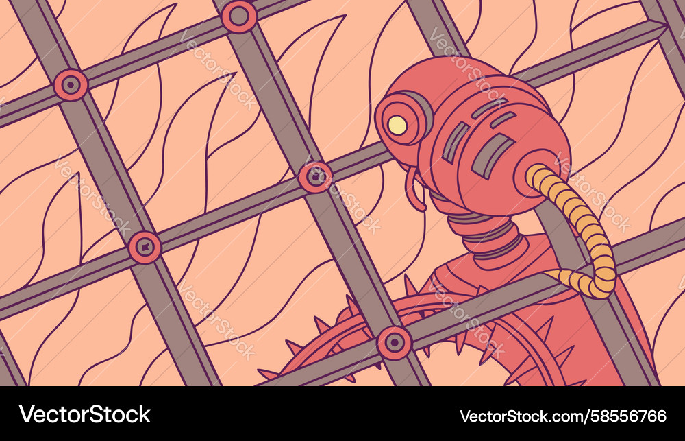 Robotic Neural Interface Vector Image