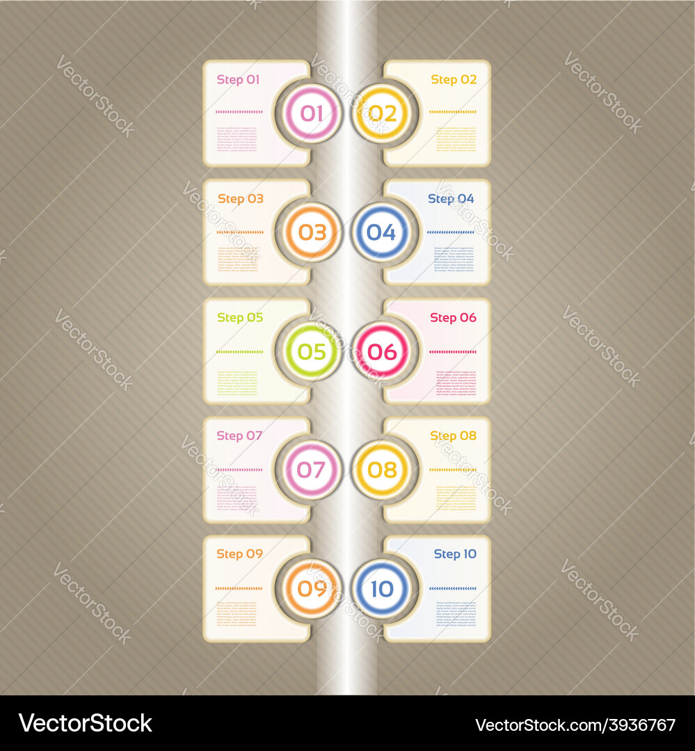 Progress background product choice or version Vector Image