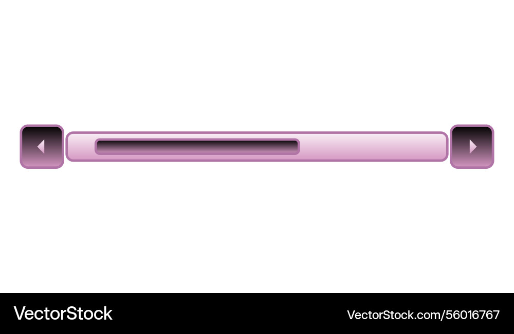 Scroll bar slider ui horizontal Scroll bar slider ui horizontal vector image