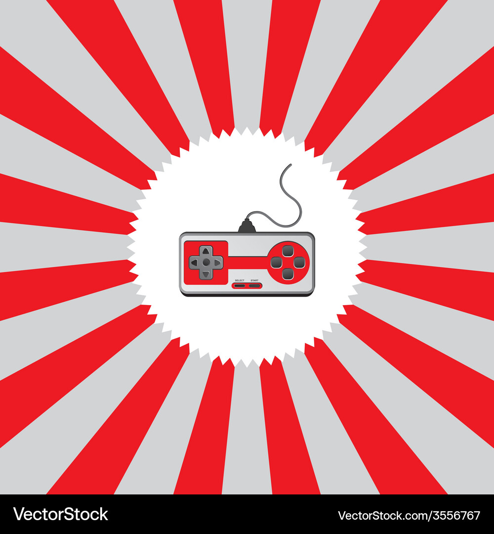 Video game console theme Vector Image