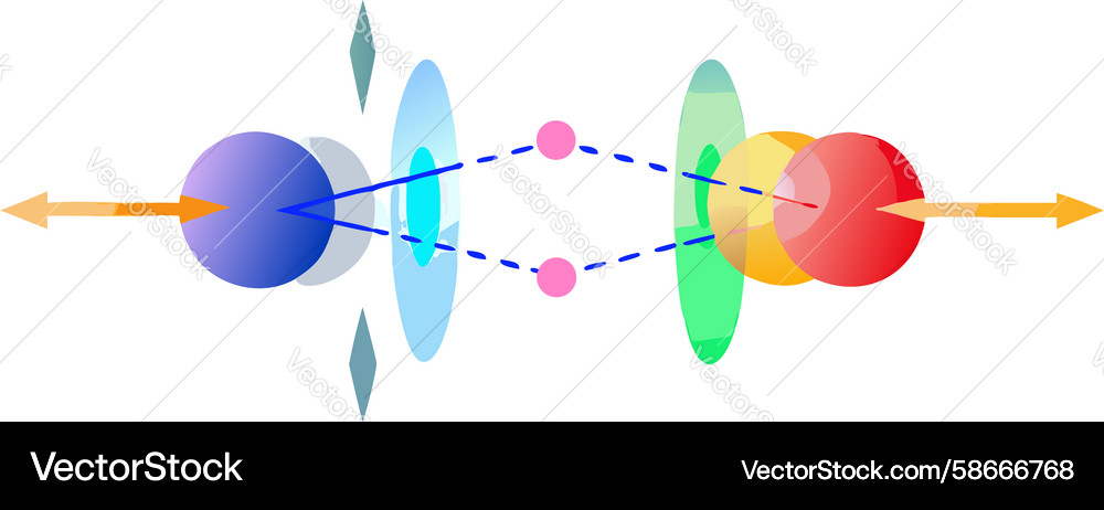 Abstract particle interaction dynamic energy Vector Image