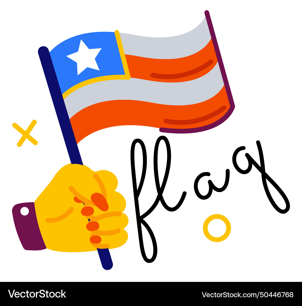 American flag Royalty Free Vector Image - VectorStock