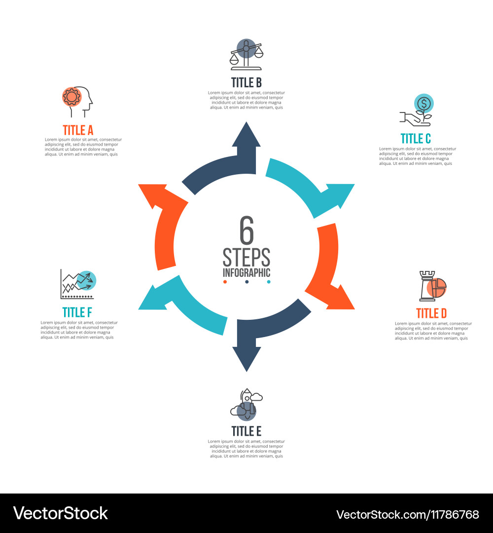 Cycle Diagram & Data Visualization vector image