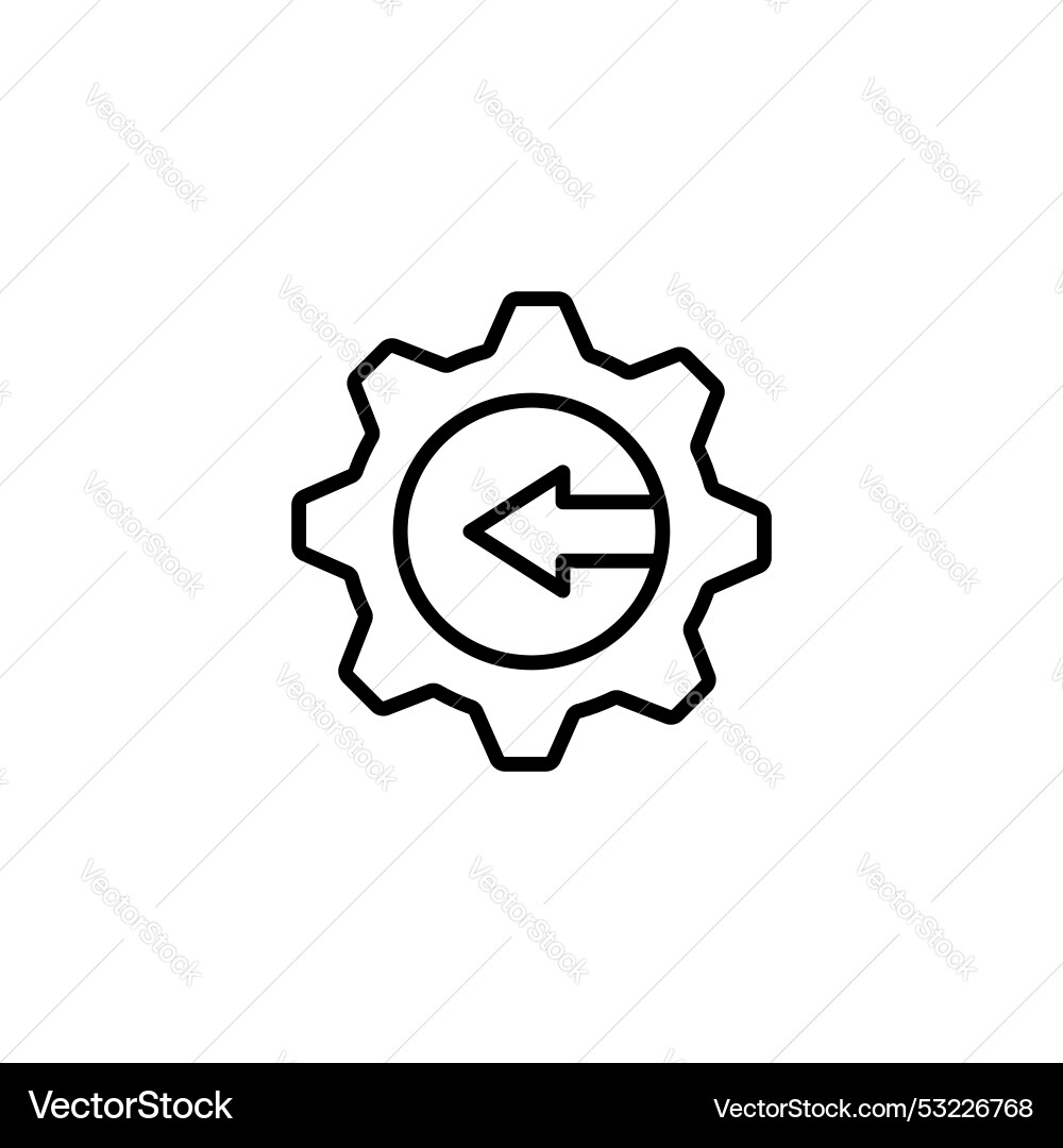 Integration icon set tech integrate system logo vector image
