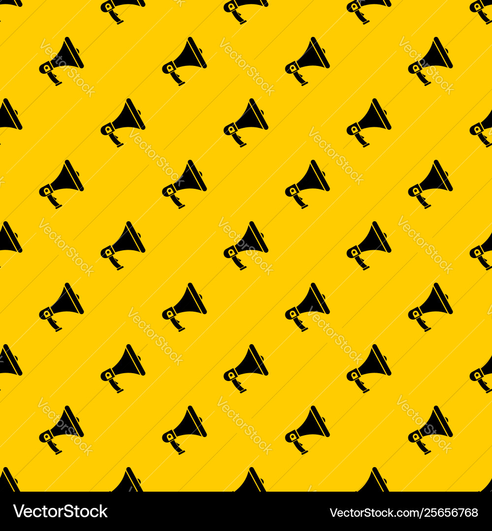 Megaphone pattern Megaphone pattern vector image