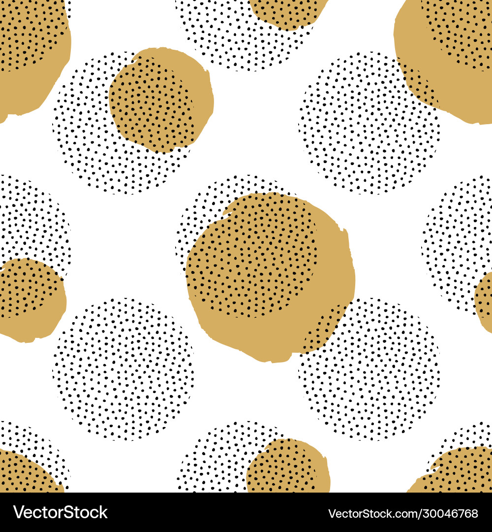 Seamless pattern with round dotted elements Seamless pattern with round dotted elements vector image