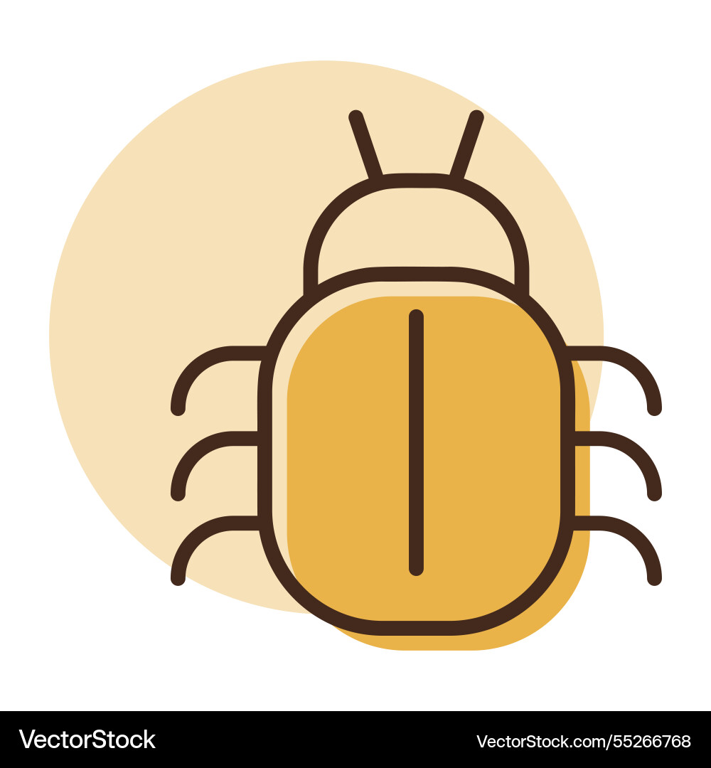 Software oder Programm Bug-Symbol vektorbild