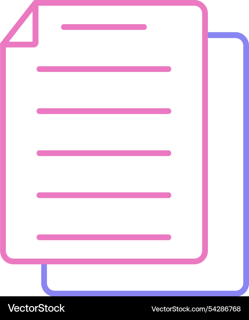 Task line two colour icon Vector Image