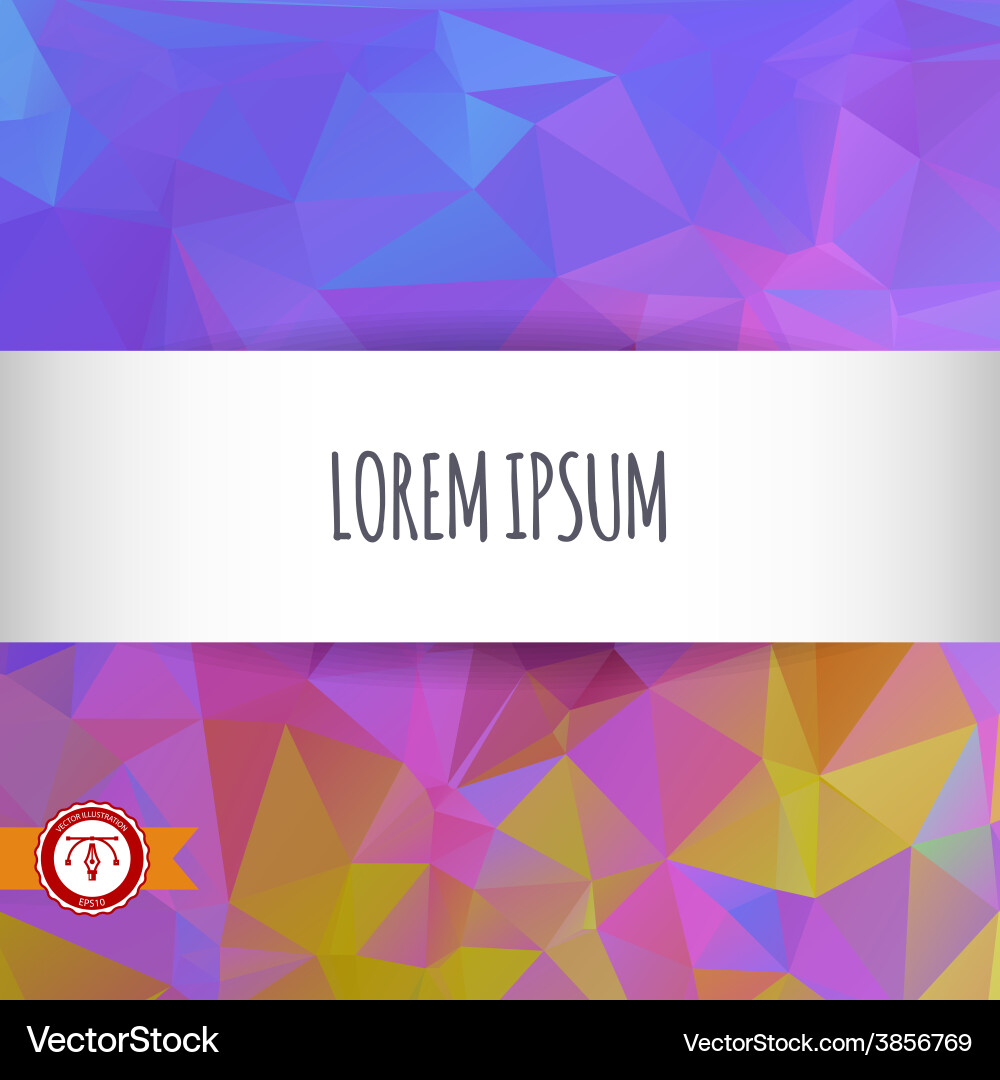 Abstract colorful triangles background vector image