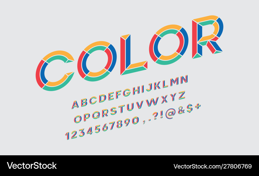 Chisel font Chisel font vector image