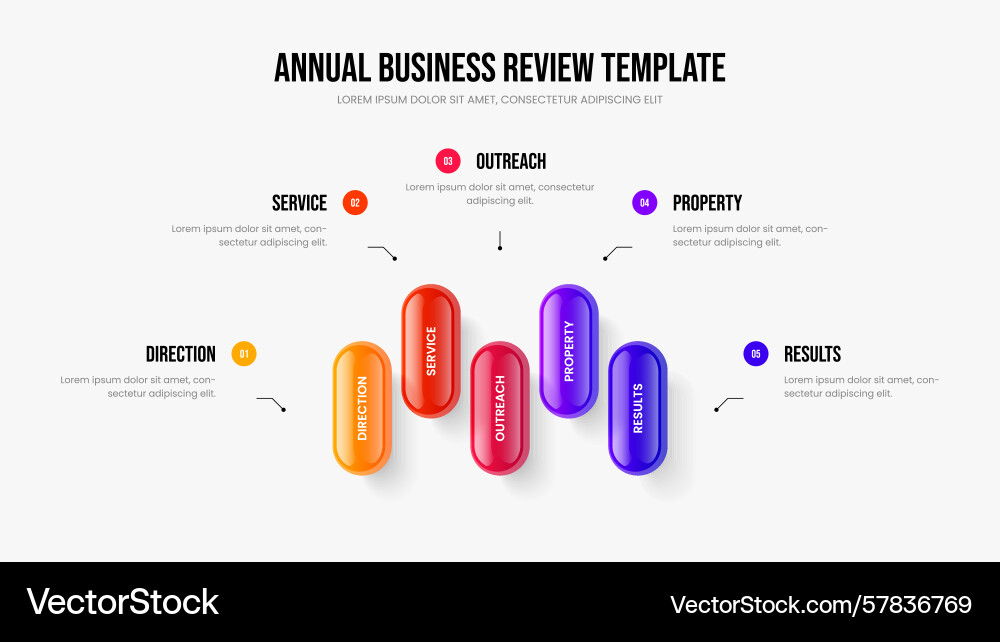 Digital overview five element diagram Vector Image