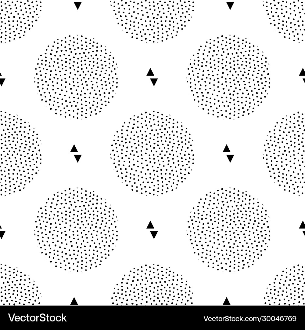 Dotted Memphis Pattern vector image