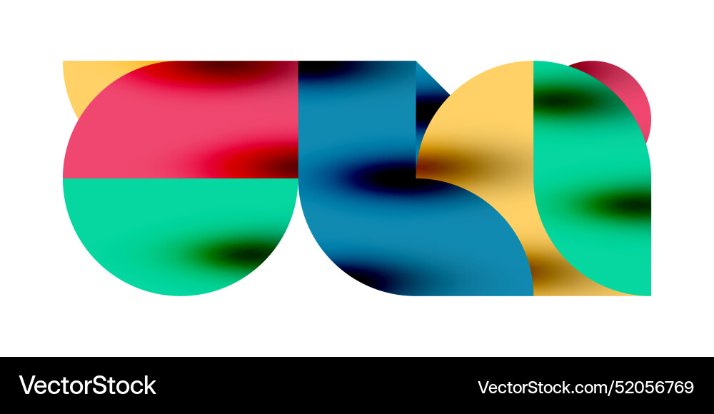 Tech minimal circular shapes geometric art Tech minimal circular shapes geometric art vector image