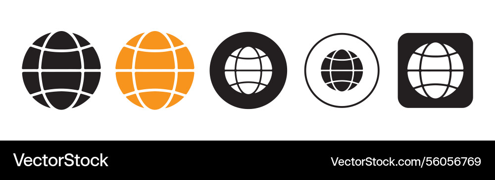 Website icon set web Vector Image