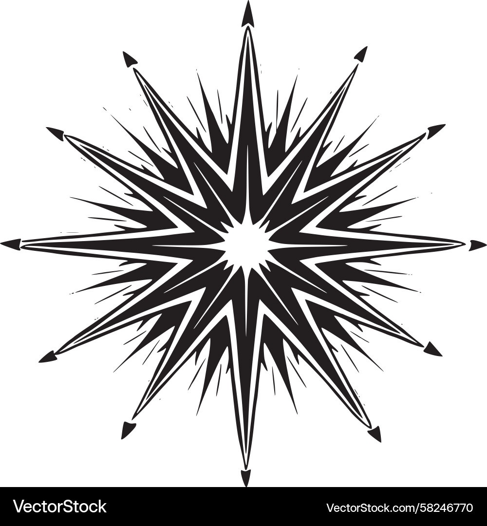 Dynamic Starburst Pattern Vector Image