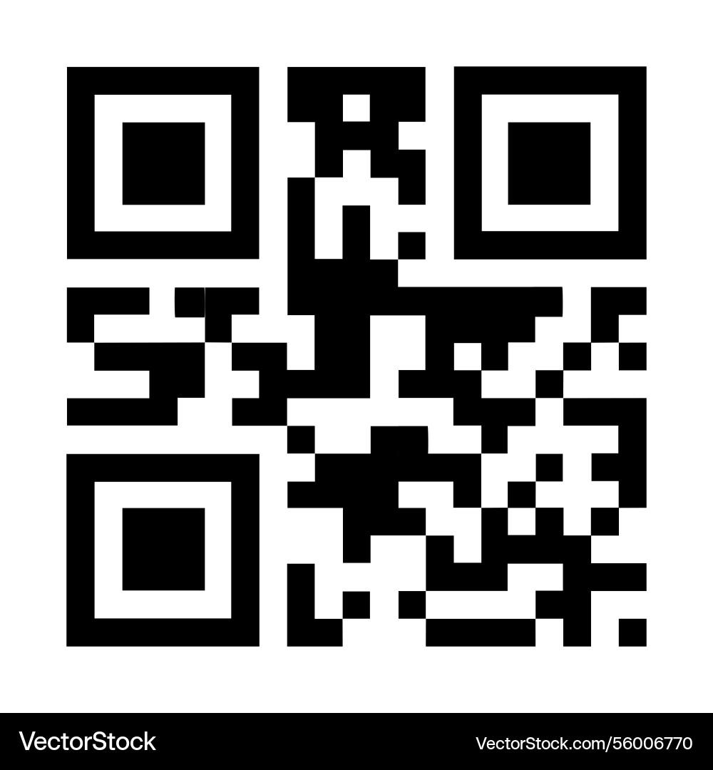 Qr code sample element for design vector image