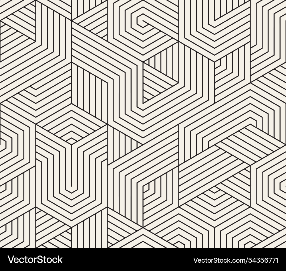 Seamless pattern repeating geometric elements Vector Image
