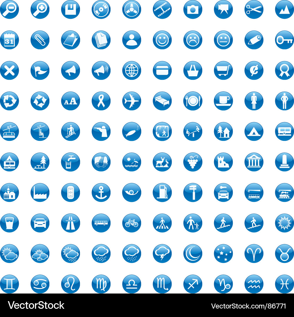 Web icon set Vector Image
