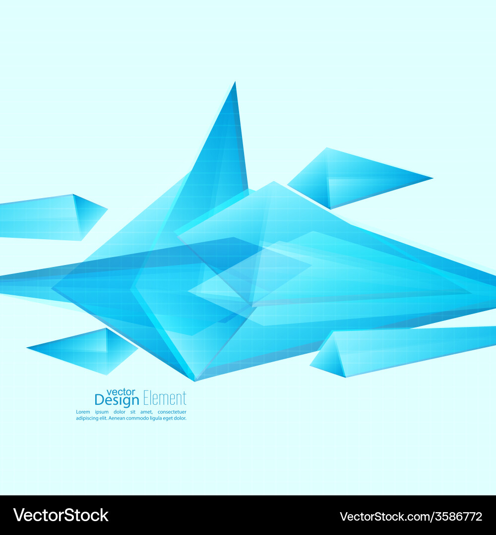 Abstract background with triangles Vector Image