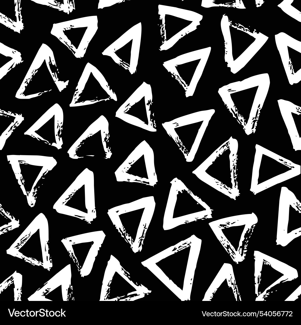 Abstract brush doodle background seamless pattern Vector Image