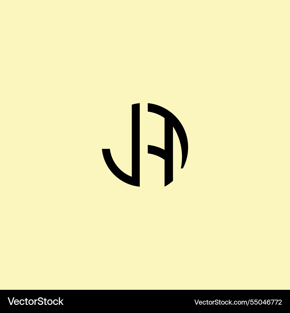 Creative rounded initial letters lf logo Vector Image